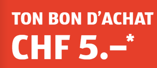 Aldi - Bon de 5 CHF dès 50 CHF d'achat - RADIN.ch échantillon concours  gratuit suisse