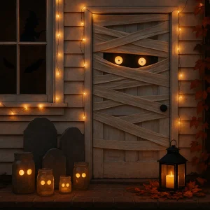 Décoration Halloween pas chère en récup et LED